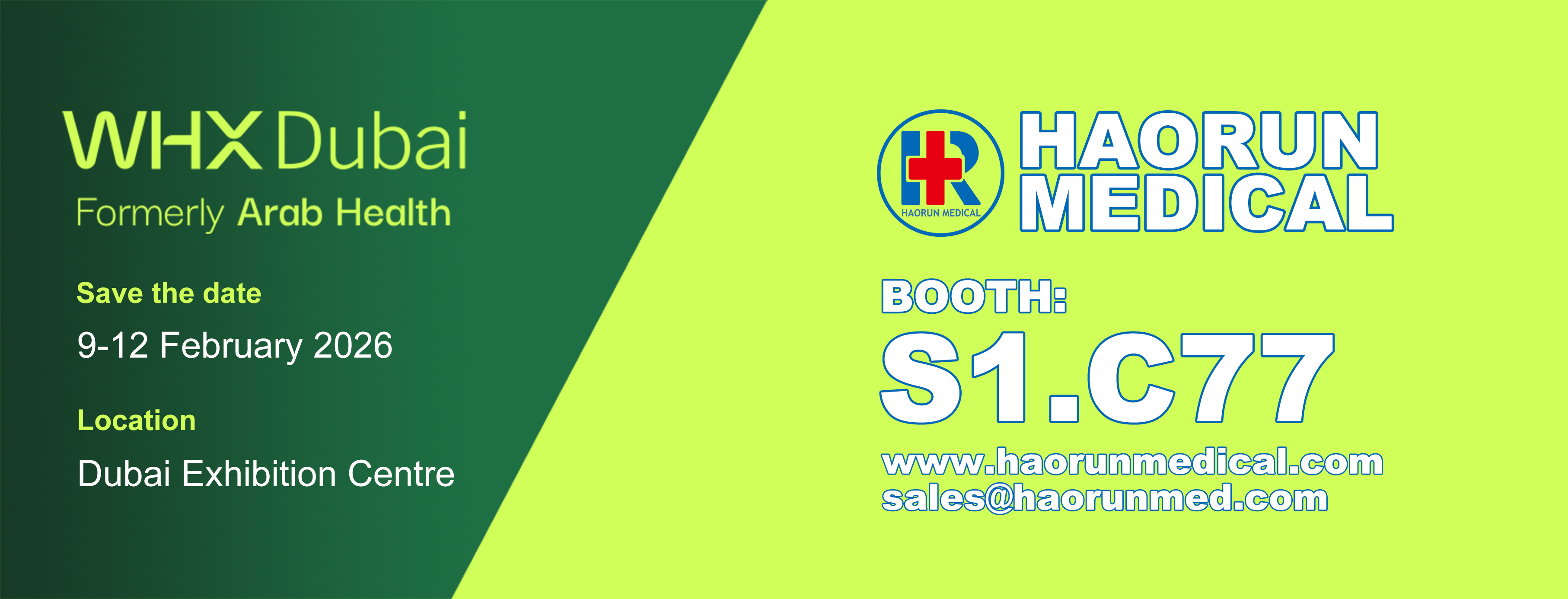 Velkommen til å besøke Haorun på WHX Dubai 2026