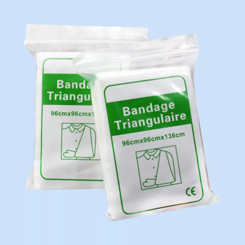 Absorberende trekantet bomullsbandasje