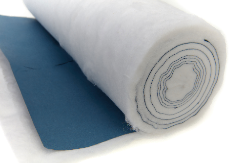 Absorberende bomullsull sammenflettet