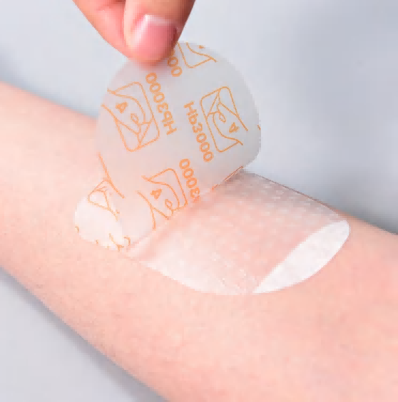 Høyt permeabelt nettbelegg transparent dressing